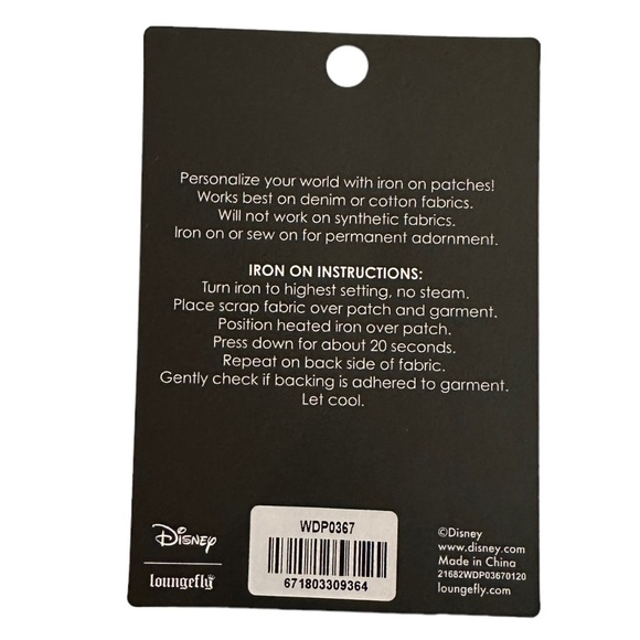 Disney Lougefly Lilo & Stitch Space Stitch Galaxy Iron On Patch New In Package - Picture 2 of 3